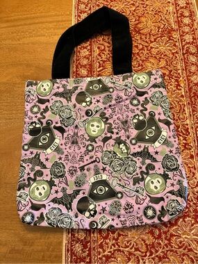 Disney ParkPink Madam Leota Tote Bag with Black Handles